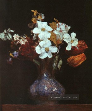 Narzisse und Tulpen 1862 Henri Fantin Latour Ölgemälde